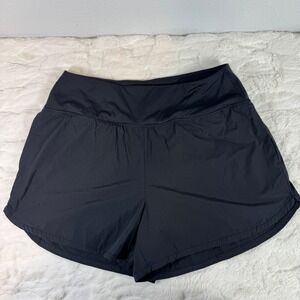 Spyder Active Womens Black Running Shorts Built-in Liner Size Large